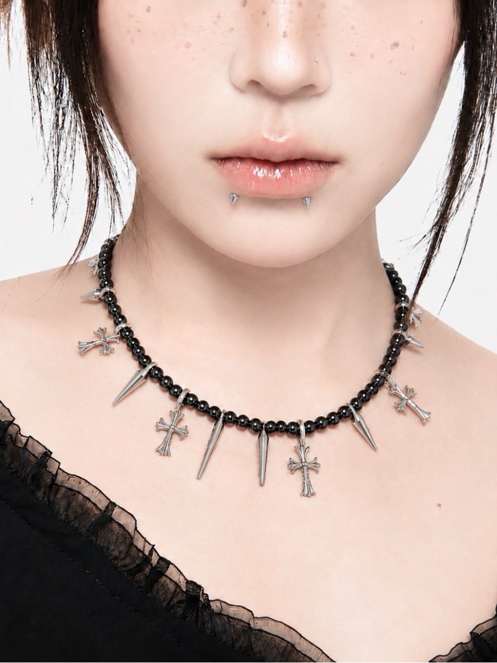 Subculture Gothic Cross Pendant Necklace